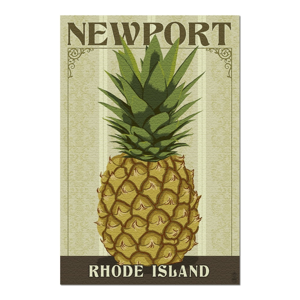 Newport, Rhode Island Colonial Pineapple (20x30 Premium 1000 Piece