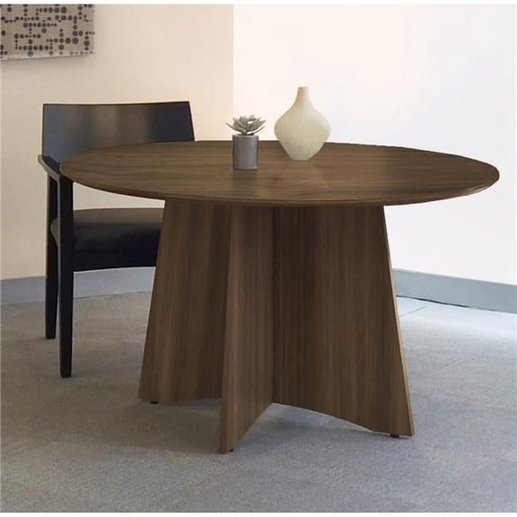 29.5 x 48 in. Medina Round Conference Table, Textured Sea Salt
