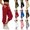 Black, variant on Women's Pants All Season drawstring waist solid color with pockets stretchy easy to match perfect for summer weather Yellow XXL
