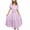 Purple, variant on QUYUON Flowy Dresses for Women Casual Summer Wrap V-Neck Short Sleeve Ruffle Midi Dress with Belt Pleated A-Line Beach Sundress Elegant Formal Evening Party Cocktail Long Dresses Dark Blue Medium