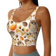 thumbnail image 5 of Sports Bra For Women, Glamorous Cute Cartoon Hamster Sports Bras For Women High Support, Workout Tank Tops Woman With Removable Cups, 5 of 8