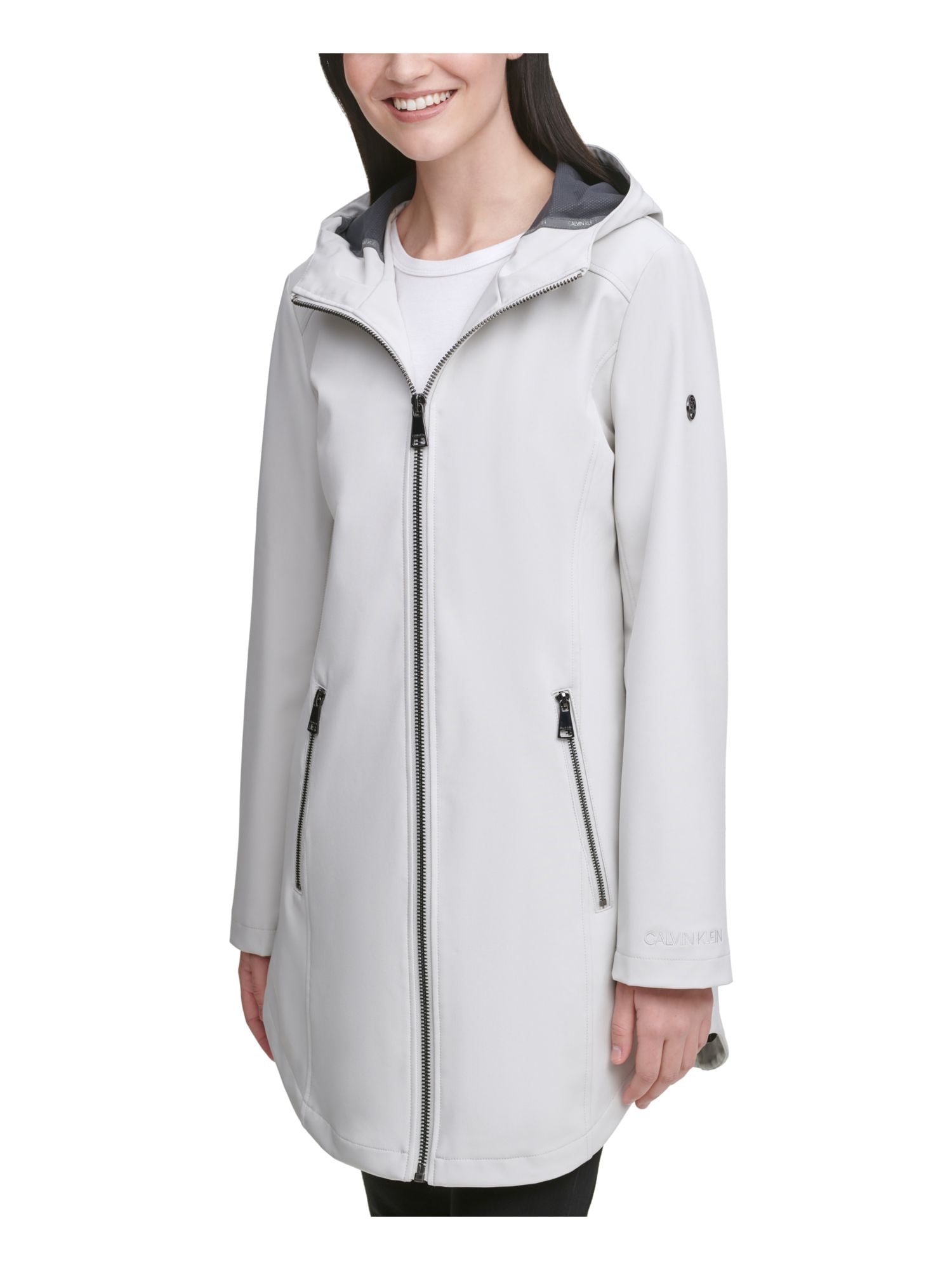 calvin klein grey jacket womens