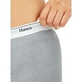 Hanes Originals Women's MidThigh Boxer Brief Underwear, Breathable Cotton Stretch, 4Pack