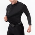 thumbnail image 2 of Mens Business Casual Dress Shirts Long Sleeve Button Down Collar Striped 4-Way Stretch Wrinkle Free Office Shirt, 2 of 9