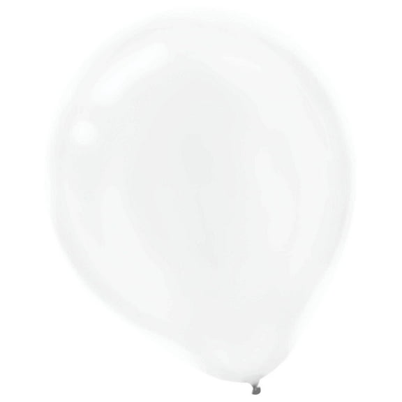 Amscan Lustrous Pearlized Latex Balloons (15 Count), 12", White