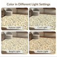thumbnail image 7 of ODIKA 2'x3' Ultra-Soft Accent Mat, Honeycomb Motif Farmhouse Botanical Border Distressed Vintage Flowing Dynamic None Washable, Bare feet friendly, Easy Care Indoor rug for Bedside, Footrest, 7 of 7