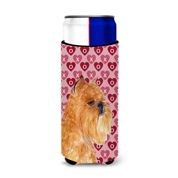 Brussels Griffon Hearts Love and Valentines Day Portrait Ultra Hugger for slim cans