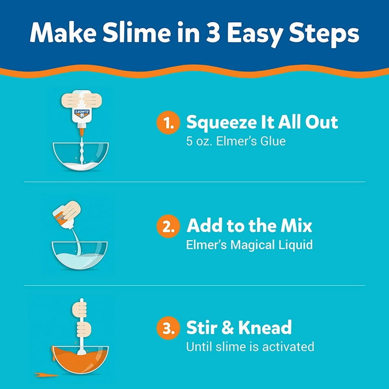 Elmers Glue Slime Magical Liquid Activator Solution 8.75oz Bottle Great For  Making Slime