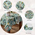 thumbnail image 4 of Boho Sage Green Floral Table Cloth Waterproof Tablecloths, Farmhouse Botanical Vintage Paisley Flower Tablecloth Dining Table Cover for Kitchen Party Tabletop Outdoor, Square Tablecloth 60x60 Inch, 4 of 8