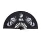 thumbnail image 4 of Abanico de mano plegable de acero inoxidable para artes marciales, ideal para espectáculos en bares y escenarios. dragón doble negro, 4 of 9