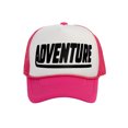 thumbnail image 1 of Men's Adventure Hat Outdoor Trucker Cap, White/Hot Pink, 1 of 2