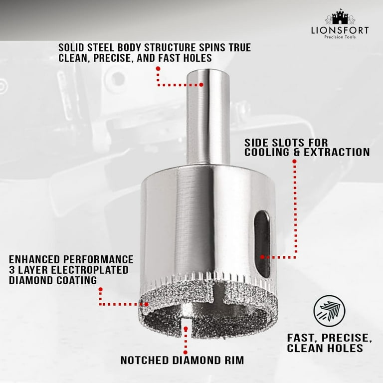 Drill hole in quartz countertop outlet