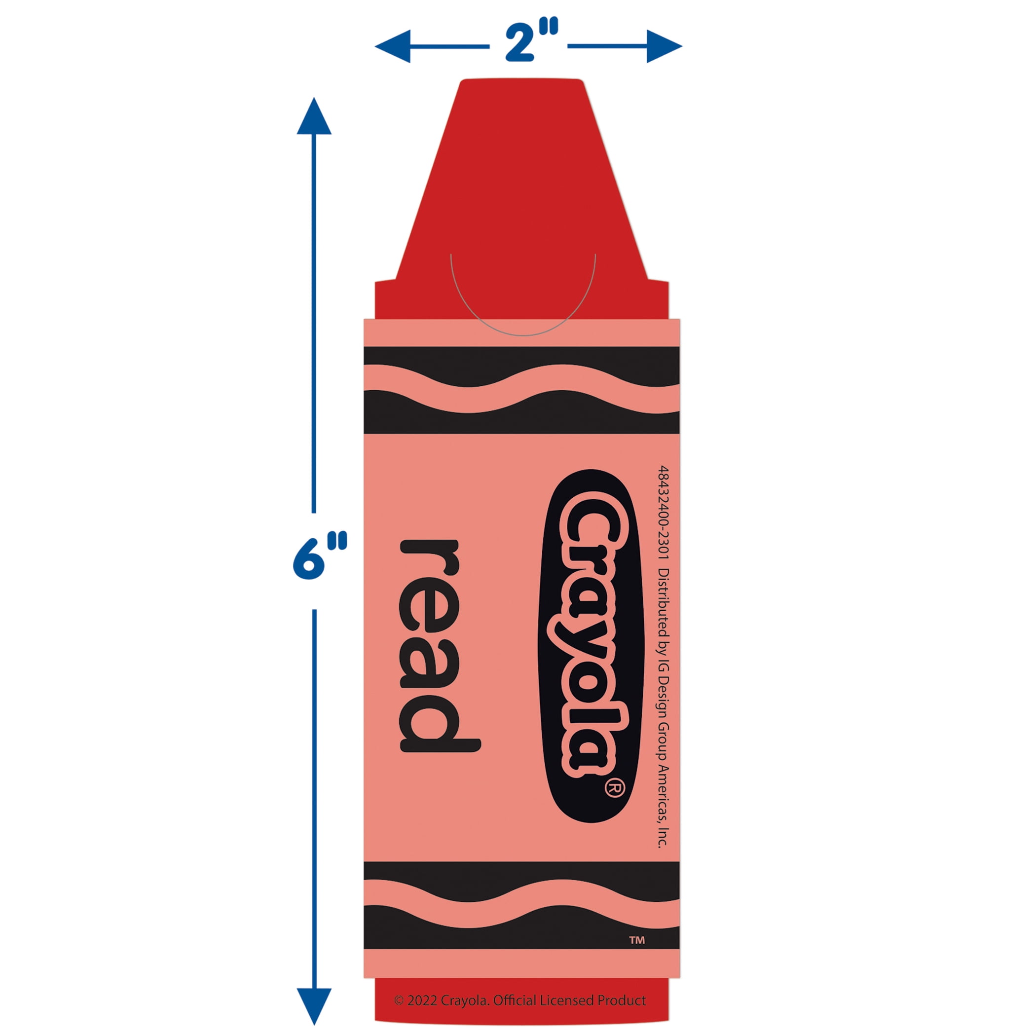Eureka Crayola Bookmark, 36 Per Pack, 6 Packs