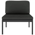 thumbnail image 4 of vidaXL 2-Seater Patio Sofa with Cushions Aluminum Anthracite, 4 of 7