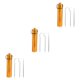 thumbnail image 4 of Monstrate 3 piezas de palillos de dientes de metal con soporte Herramientas de dientes Estuche de almacenamiento Organizador Acampar al aire Type4 NO4, 4 of 6