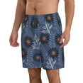 thumbnail image 2 of Naloa Sunflowers Men's Beach Shorts, Surfing shorts, Swim trunks, Quick Dry Swim Trunks for Surfing Beach Fun - 3X-Large, 2 of 9