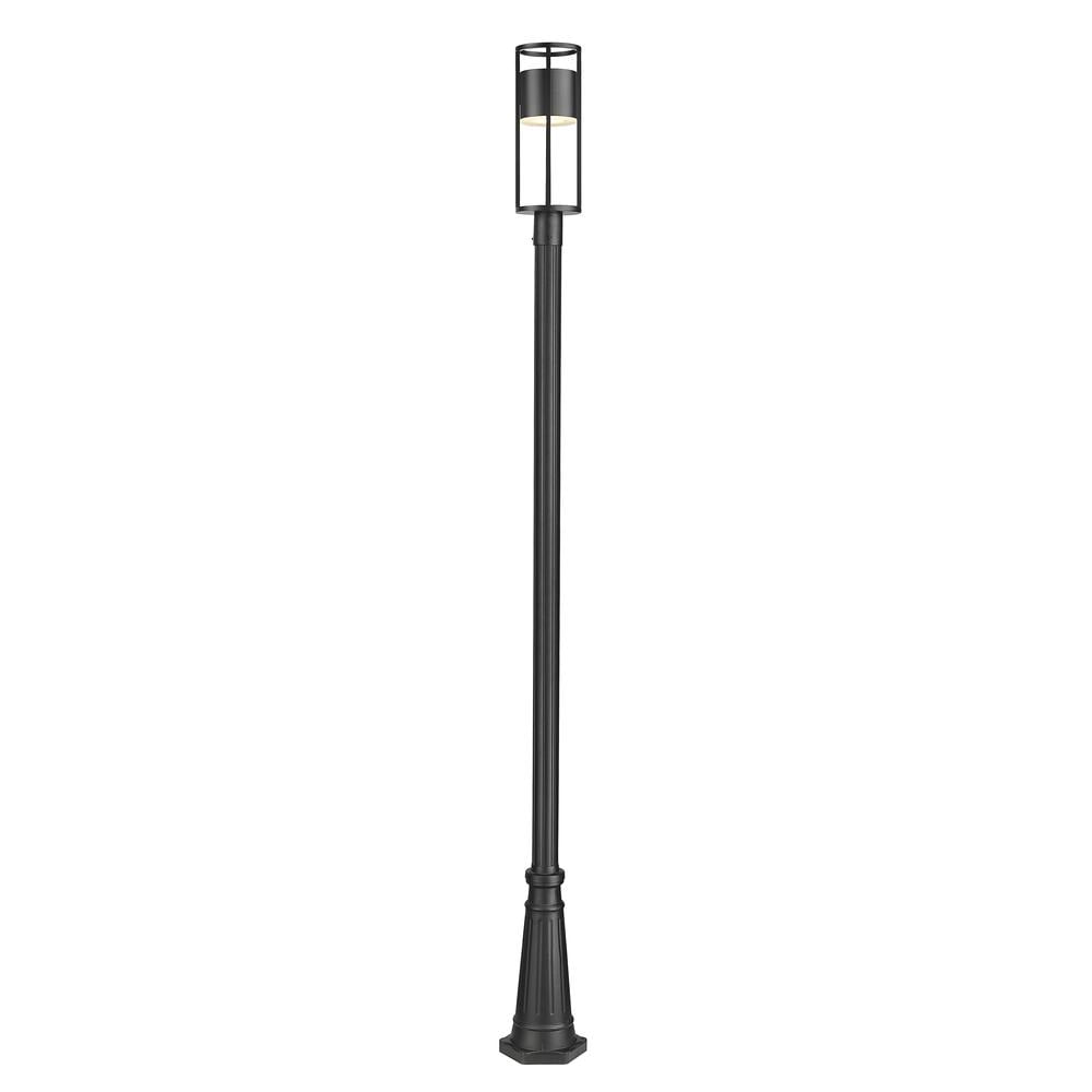 8W 1 Led Outdoor Post Mount Light In Modern Style-115.75 Inches Tall And 10 Inches Wide Z-Lite 517Phm-519P-Bk-Led