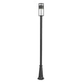 thumbnail image 5 of 8W 1 Led Outdoor Post Mount Light In Modern Style-115.75 Inches Tall And 10 Inches Wide Z-Lite 517Phm-519P-Bk-Led, 5 of 7