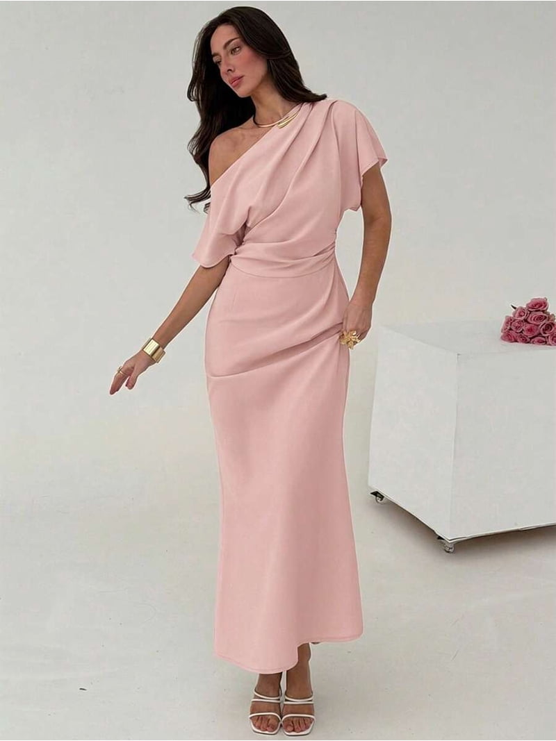 cinched waist maxi dress Cinch Waist Maxi Dress Medium