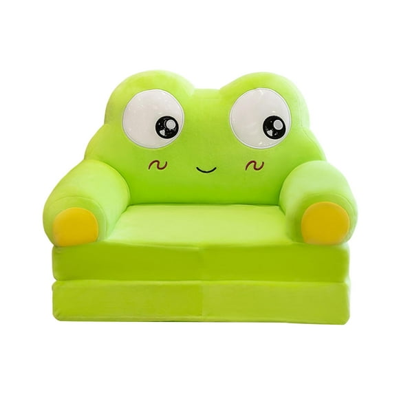 jifeng Kids Sofa Bed Couch Fold Out Cartoon Cute 2 in 1 Lightweight Children's Sofa Big Eyed Frog