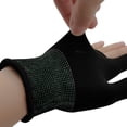 thumbnail image 5 of OUNONA Breathable Black Fingerless Gloves, 1 Pair, Soft Comfortable Material for Gaming, Driving, Outdoor Sports and Activities, 5 of 8