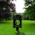 thumbnail image 2 of Glowneon Warning American Eskimo Dog Metal Stake Outdoor Sign Decor, 2 of 5