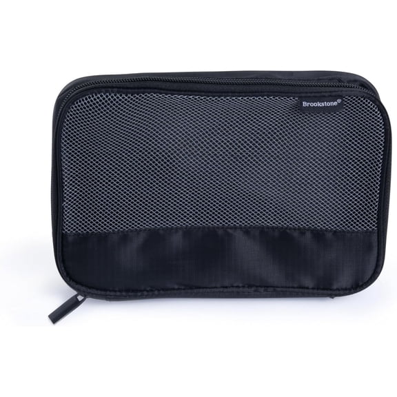 Brookstone Travel 3 Piece Mesh Expandable Packing Cube Set for Travel Accessories