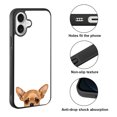 thumbnail image 2 of WIRESTER Shockproof Soft Rubber Cover Case for Apple iPhone 16 6.1" 2024, Animal Fawn Chihuahua Dog, 2 of 5