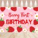 thumbnail image 5 of Set de decoración para fiesta de 1er cumpleaños de niña con temática de frutos rojos y fresa Gertaryo, 5 of 6
