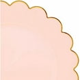 thumbnail image 6 of Pink Plastic Plates for Party, 50-Pack - 9 in Pink & Gold Glossy Scalloped Edge - Disposable Heavy-Duty Fancy Plates for Birthday & Baby Shower, 6 of 6