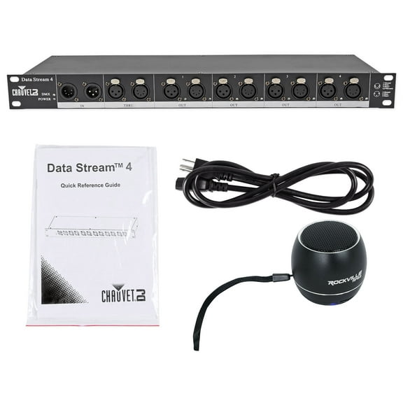 Chauvet DJ Data Stream 4 Datastream 1 - 4 Optical Splitter Bluetooth Speaker
