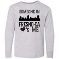 thumbnail image 3 of Inktastic Fresno California Someone Loves Me Skyline Long Sleeve Youth T-Shirt, 3 of 5