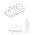 thumbnail image 3 of Base de Cama Individual 100x190 cm MDP, 3 of 9