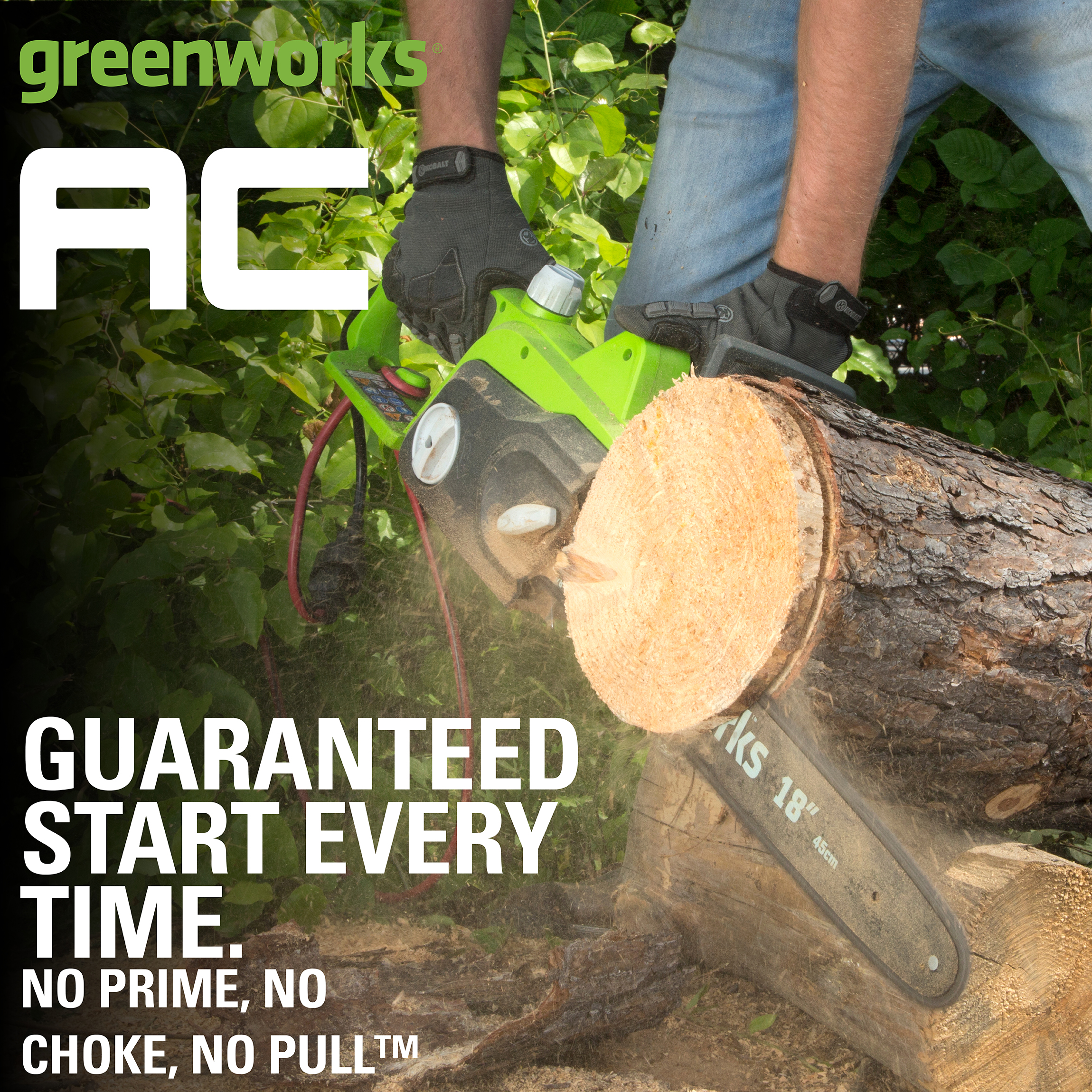 Greenworks 14.5 Amp 18" Corded Electric Chainsaw 20332 - image 5 of 14
