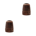 thumbnail image 2 of bedienty Knitting Rings Finger for Protection Thimble Adjustable Sewing Loop Specially-designed Crochet Tools for Home Yarn Crafts Rose Gold Ring 2Set, 2 of 6