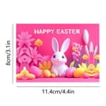 thumbnail image 3 of Wanfds 10 Piece Happy Easter Cards Colorful Eggs Rabbits For 2025 Easter Assortment Note Card Spring Greeting Cards For Party Spring Holiday 5 Designs For Gifts(D), 3 of 6