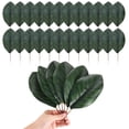 thumbnail image 1 of Paquete de 30 hojas artificiales, hoja verde falsa con tallos para DIY 9x23cm, 1 of 7
