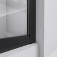thumbnail image 3 of DreamLine Prime 38 in. x 38 in. x 78 3/4 in. H Shower Enclosure Base and White Wall Kit in Satin Black and Frosted Glass, 3 of 11