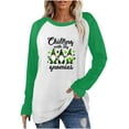 thumbnail image 1 of CEHVOM T-shirt à Manches Raglan Décontracté Col Rond d'Hiver pour Femmes Top Ample Décontracté en Solde, 1 of 4