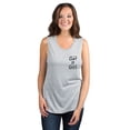 thumbnail image 2 of Get It Girl Women's Fashion Sleeveless Muscle Tank Top Tee Sport Grey 2X-Large, 2 of 4