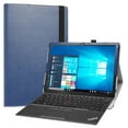 thumbnail image 2 of Case For 12.3" Lenovo ThinkPad X12 Detachable Tablet PC Folding Stand PU Leather Cover with Elastic Closure Dark blue, 2 of 6