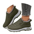 thumbnail image 3 of Chenyee Womens Snow Boots Furry Lined Water-proof Non Slip Work Shoes Comfortable Slip On Ankle Booties, 3 of 7