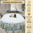 thumbnail image 5 of Spring Oval Tablecloth 60" x 120" Waterproof Fabric Spring Flowers Table Cloths for Indoor Outdoor Kitchen Dining, 5 of 6