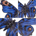 thumbnail image 2 of Outdoor Wall Decor Butterfly Decoration Metal Butterfly Wall Decor for Fence Metal Wall for Home Decorations Blue, 2 of 6