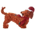 Holiday Time LightUp LED Fluffy Dachshund, 22"