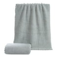thumbnail image 2 of Clearance! Pedty Bath Towels,Hand Towels,1*Towel,Towel for Bathroom, Hotel, Gym, Spa, Soft Extra Absorbent Quick Dry,35×75Cm,Coral Fleece Towel Solid Color Face Washing Towel Light Gray, 2 of 9