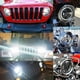 thumbnail image 2 of Faros Delanteros Led H4 Halo De Ángel P/wrangler Jeep Vocho Negro, 2 of 5