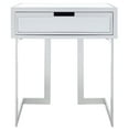 thumbnail image 4 of SAFAVIEH Lilo Silver/Mirror Rectangle Accent End Table (22.8 in. W x 15.8 in. D x 26 in. H), 4 of 12