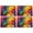 Colorful Circular Pattern, variant on Colorful Tie Dye Mandala Pattern Summer Placemats Table Placemats Set Of 4-Linen Kitchen Washable Placemats Table Mats 11.8"x17.7" Non-Slip Heat Resistant