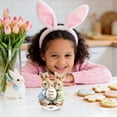 thumbnail image 4 of C Easter 2D Bunny and Egg Rotating Acrylic Decoration Spring Table Centerpiece With Spinning Base Style C 8 Inches, 4 of 6
